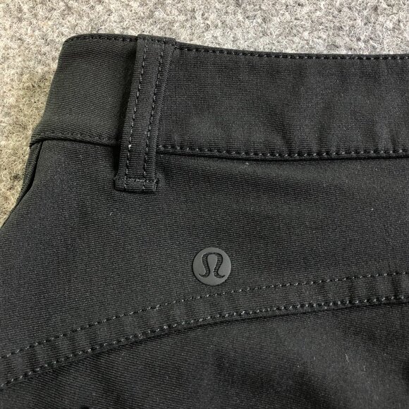 Lululemon City Sleek Slim Fit 5 Pocket Womens Size 2 Black Mid Rise Pants - Picture 11 of 13